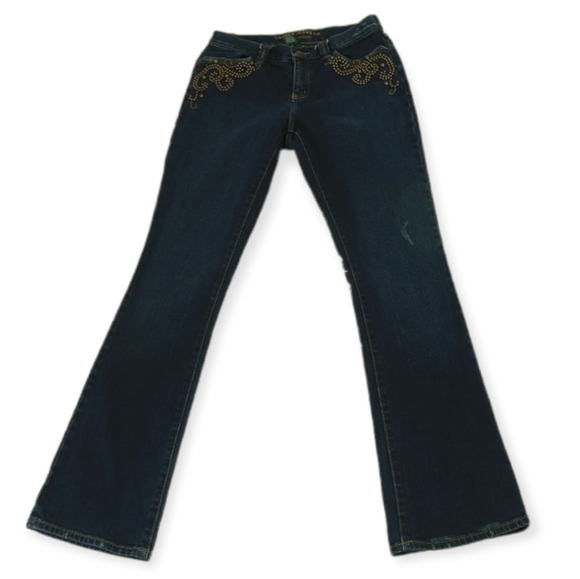 Ralph Lauren Studded Embellished Bootcut Jeans
